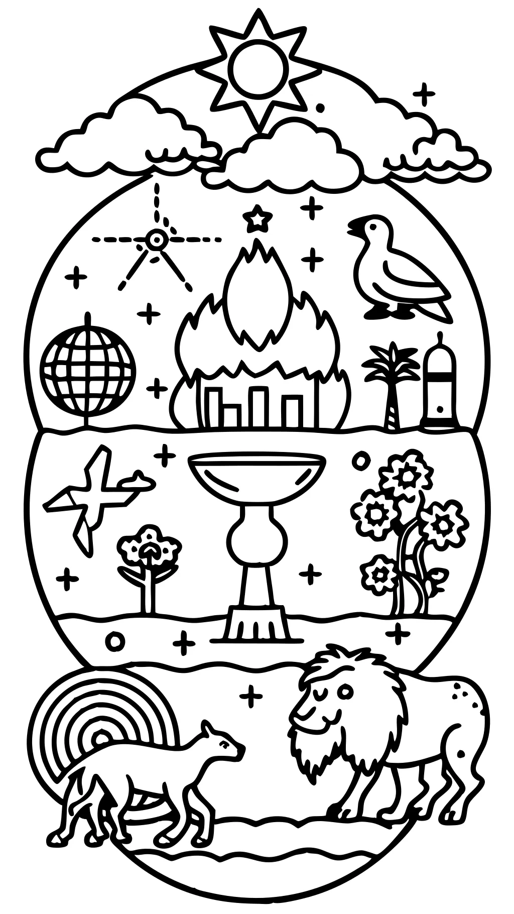 genesis creation coloring pages